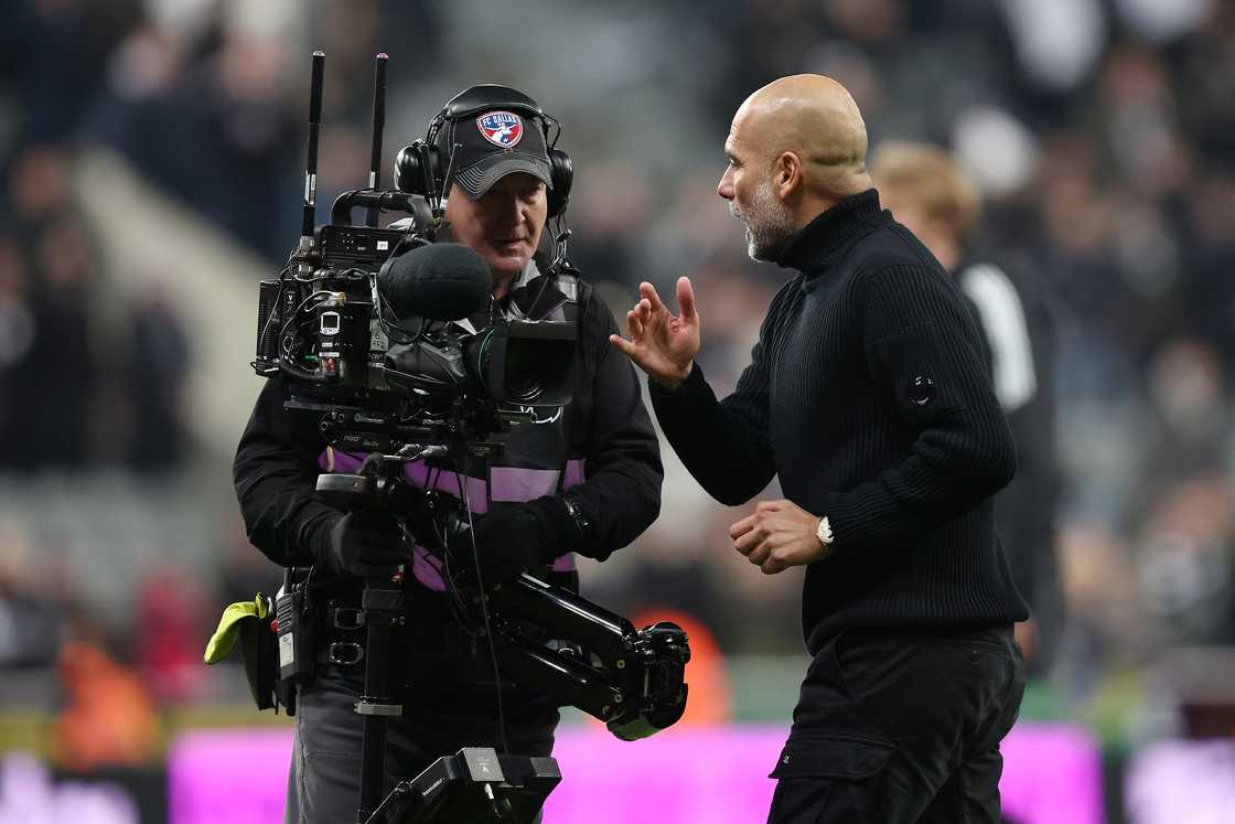 Pep Guardiola Clashes with Newcastle Player in Tense Exchange