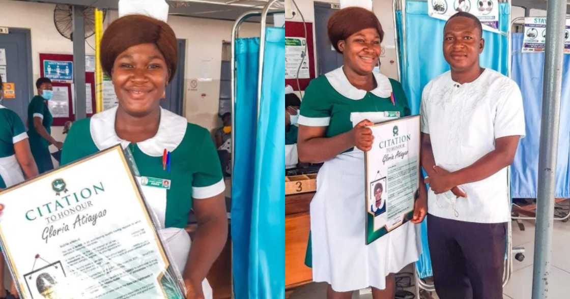 Gloria Atiayao: Man honours nurse who saved his life after she challenged PA for wrong use of drug Gloria Atiayao: Man honours nurse who saved his life after she challenged PA for wrong use of drug