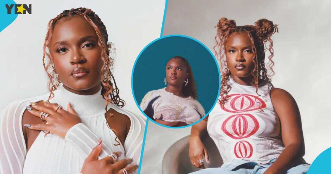 Amaarae Looks Angelic In Turtleneck Cutout Dress As She Talks About ...
