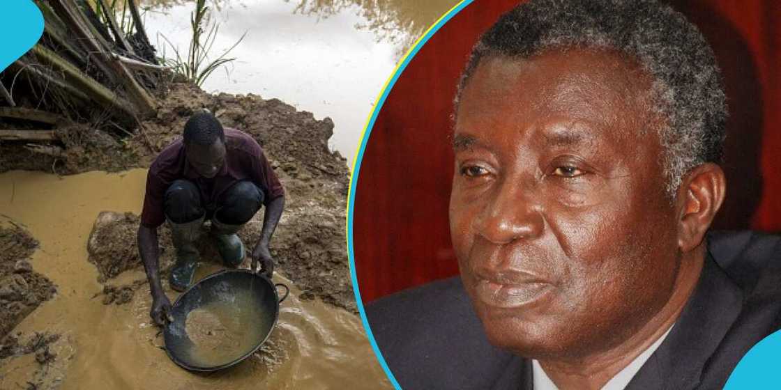Prof Frimpong-Boateng has quoted the bible to prove that God will punish people who engage in illegal mining. Prof Frimpong-Boateng has quoted the bible to prove that God will punish people who engage in illegal mining.