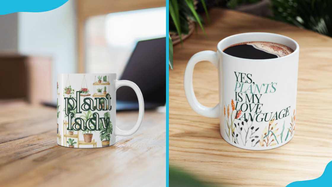 Plant themed mugs Plant themed mugs