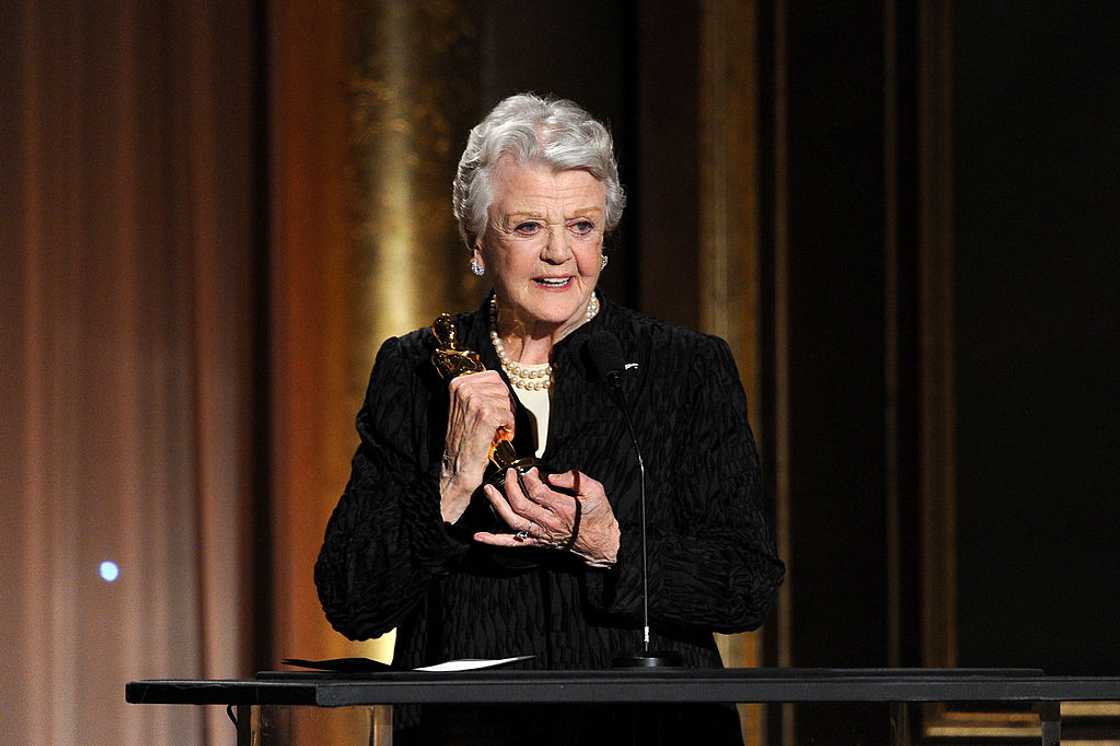 Angela Lansbury accepts an honorary award during the Academy of Motion Picture Arts and Sciences' Governors Awards Angela Lansbury accepts an honorary award during the Academy of Motion Picture Arts and Sciences' Governors Awards