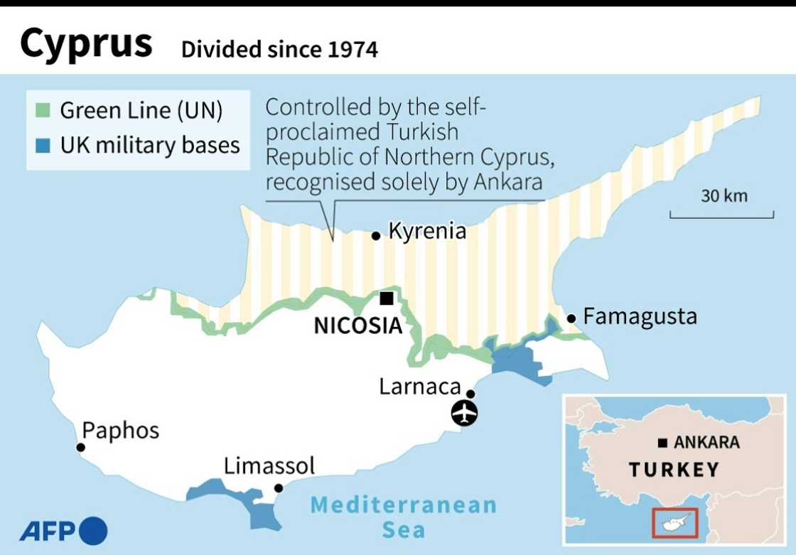 Map of Cyprus