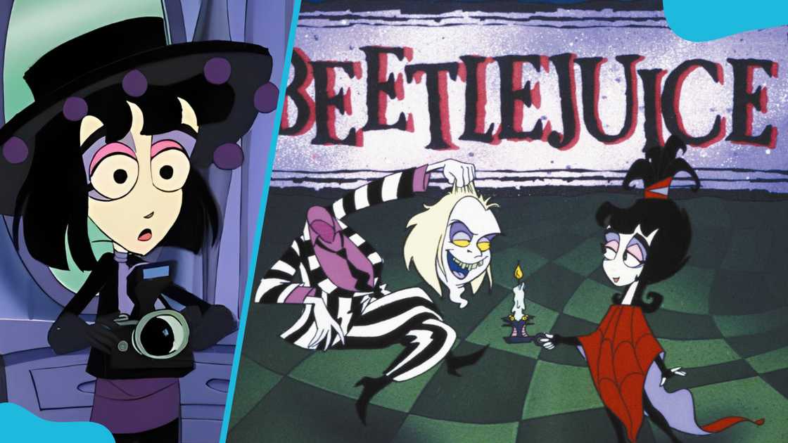 Lydia Deetz (L) and the headless ghost of Adam Mailand (R) Lydia Deetz (L) and the headless ghost of Adam Mailand (R)