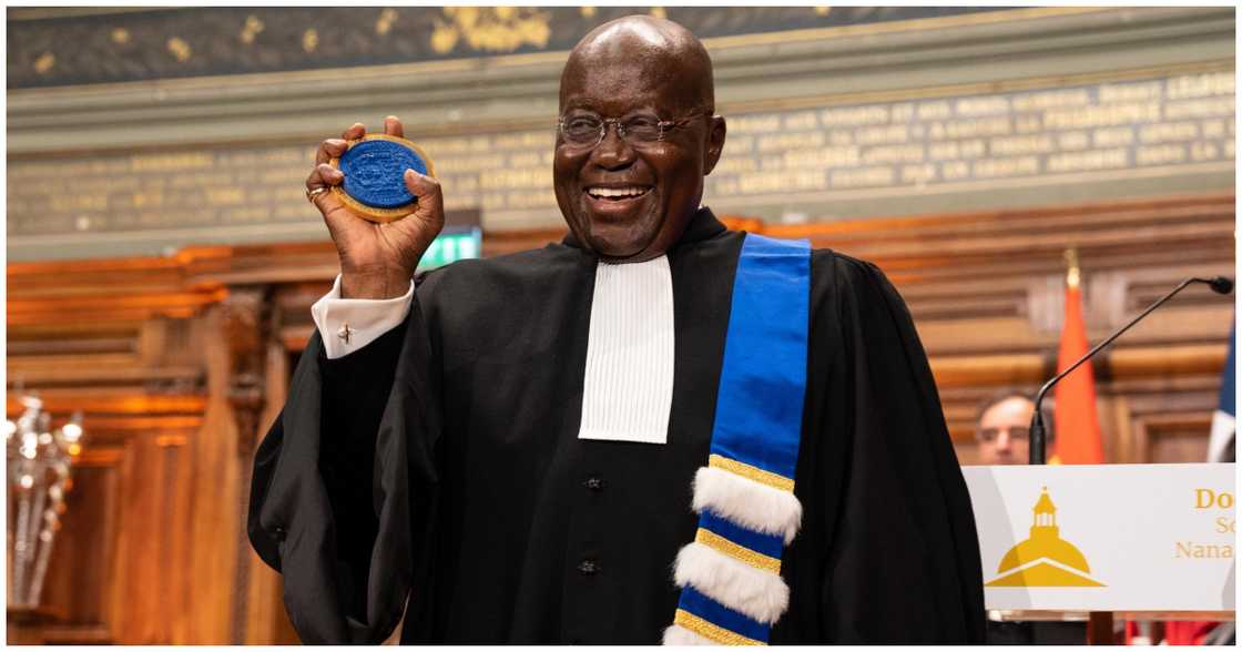 President Akufo-Addo was awarded his fourth Honorary Doctorate Degree on Monday President Akufo-Addo was awarded his fourth Honorary Doctorate Degree on Monday