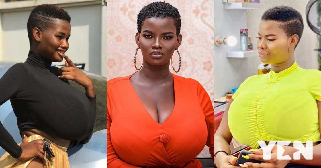 Pamela Watara flaunts her heavy bust in beautiful blue dress