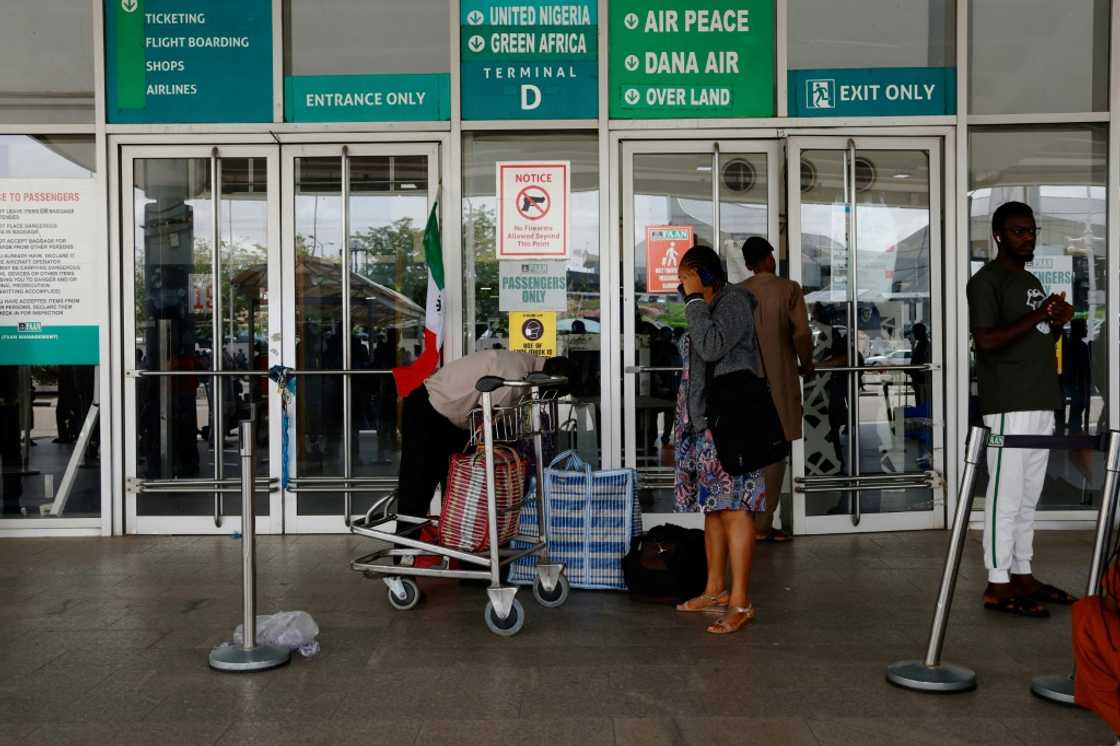 The strike stranded passengers at Abuja's Nnamdi Azikiwe International Airport The strike stranded passengers at Abuja's Nnamdi Azikiwe International Airport