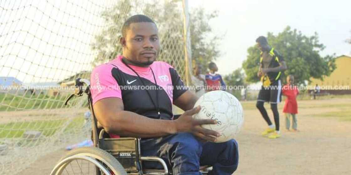 Story of Coach Sympathy who lost his legs at age 9 until Nana Ama McBrown ‘saved’ him (Photos, Video) Story of Coach Sympathy who lost his legs at age 9 until Nana Ama McBrown ‘saved’ him (Photos, Video)
