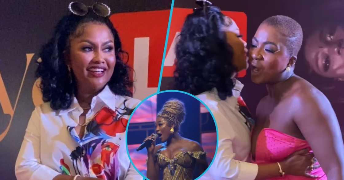 Photos of Nana Ama McBrown and Ahuofe Patri. Photos of Nana Ama McBrown and Ahuofe Patri.