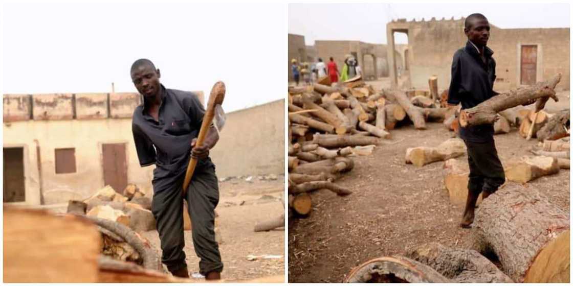 38-year-old one-armed wood cutter says his wife left her fiancé who had two hands when he showed interest