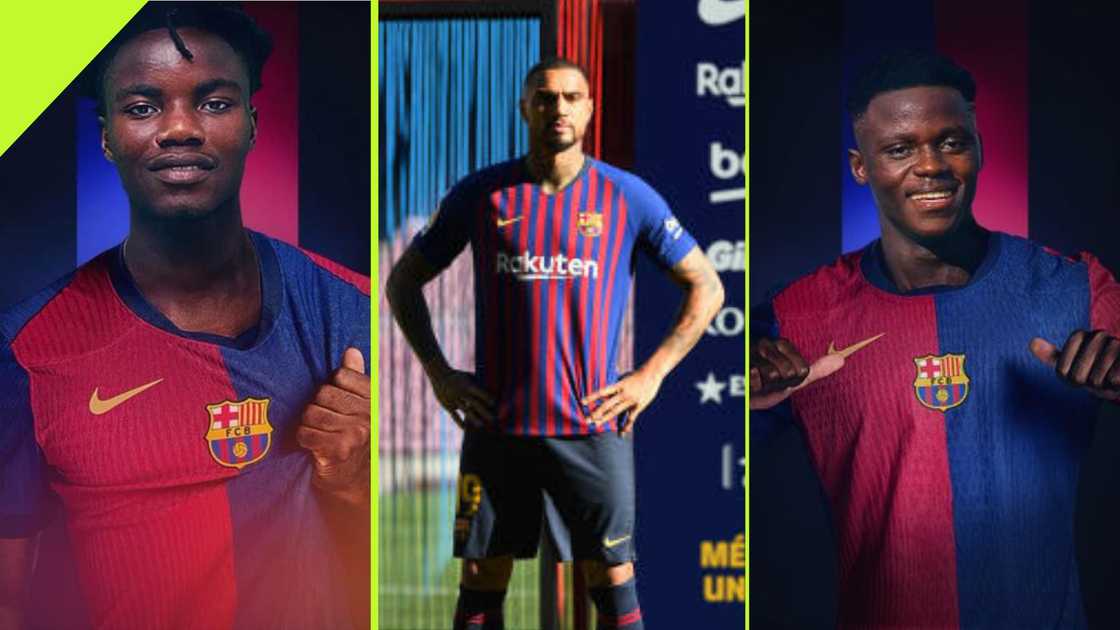 Kevin Prince Boateng an Ghanaian players at Barcelona. Kevin Prince Boateng an Ghanaian players at Barcelona.