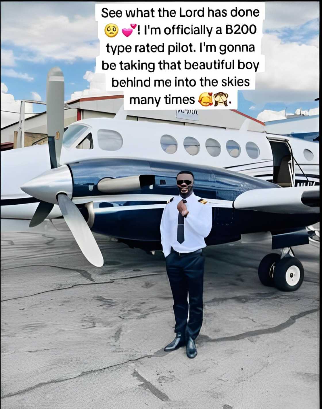 Ghanaian man celebrates as he becomes pilot Ghanaian man celebrates as he becomes pilot