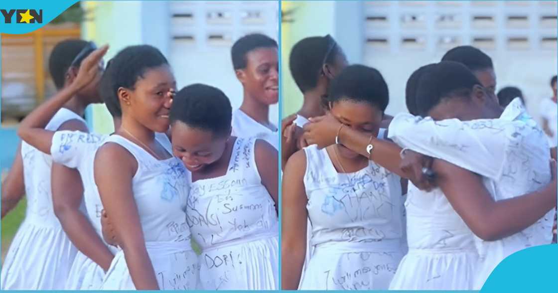 Photo of some final year students of Akim Achiase SHS after writing their WASSCE paper Photo of some final year students of Akim Achiase SHS after writing their WASSCE paper