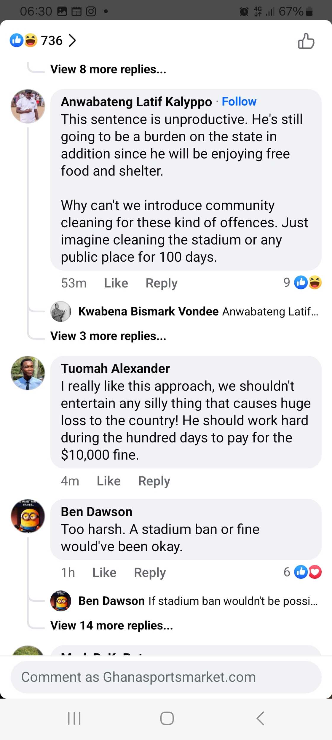 Opinions are divided after the Ghana-Chad Accra Sports Stadium pitch invader Mohammed Huzeinu was sentenced to 100 days in prison Opinions are divided after the Ghana-Chad Accra Sports Stadium pitch invader Mohammed Huzeinu was sentenced to 100 days in prison