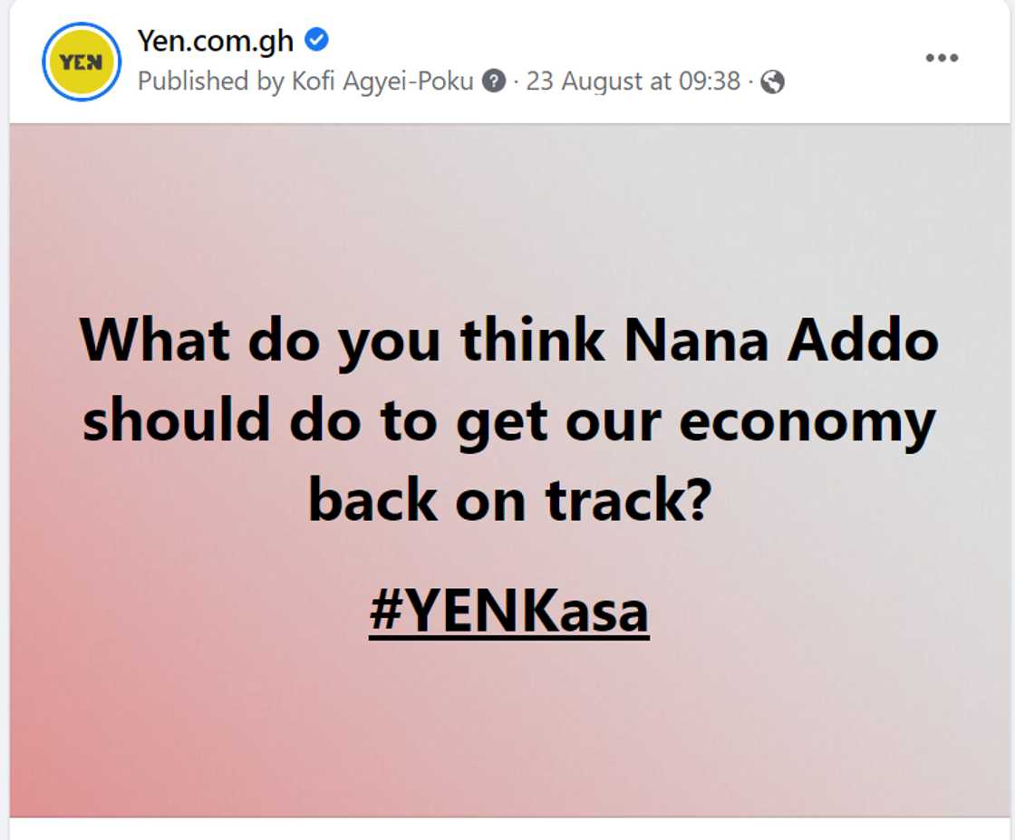 YEN.com.gh's poll on what Akufo-Addo can do to improve the economy YEN.com.gh's poll on what Akufo-Addo can do to improve the economy