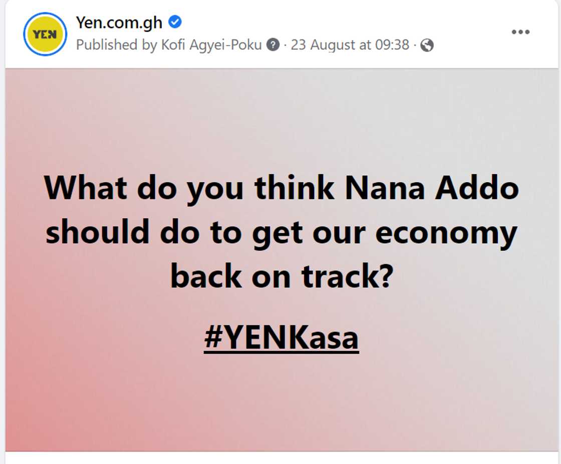 YEN.com.gh's poll on what Akufo-Addo can do to improve the economy