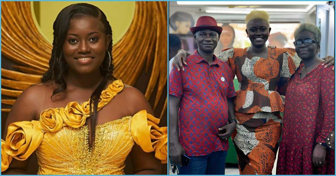 Afua Sing-A-Thon: Ghanaian lady flaunts beautiful parents, rocks same hairstyle as US-based mom