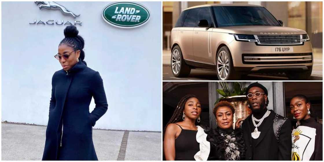 Burna Boy celebrates sister Nissi as she designs new 2022 Range Rover