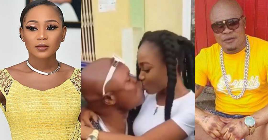 Bukom Banku kisses Rosemond Brown as he spills relationship secrets between them