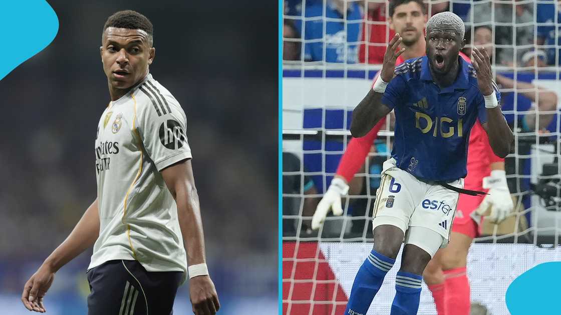 Kwasi Sibo, Kylian Mbappe, Real Oviedo, La Liga, Real Madrid Kwasi Sibo, Kylian Mbappe, Real Oviedo, La Liga, Real Madrid