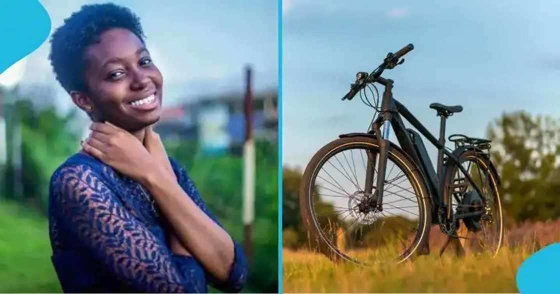 Adzo Ahadzie, a sixth-year Master of Architecture student, KNUST, Ashanti Region, Bicycle accident. Adzo Ahadzie, a sixth-year Master of Architecture student, KNUST, Ashanti Region, Bicycle accident.