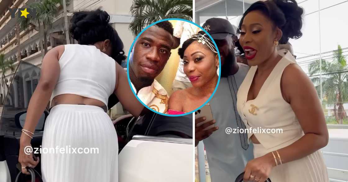 Former Black Stars player Afriyie Acquah and Amanda Former Black Stars player Afriyie Acquah and Amanda