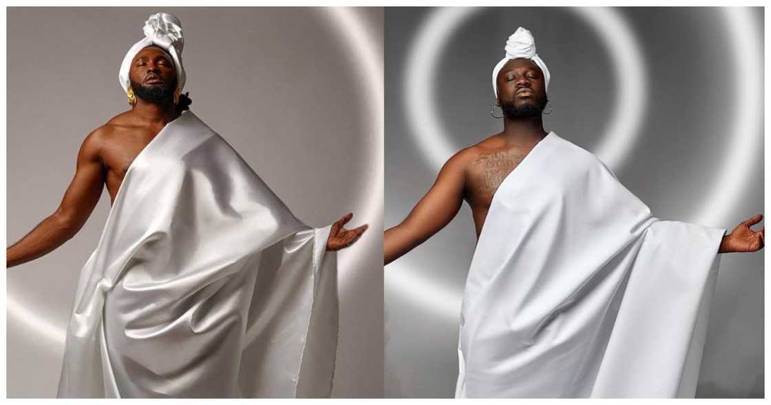 Ghanaian creator Wesley Kesse copies Nigerian actor Sir Uti's birthday photoshoot Ghanaian creator Wesley Kesse copies Nigerian actor Sir Uti's birthday photoshoot