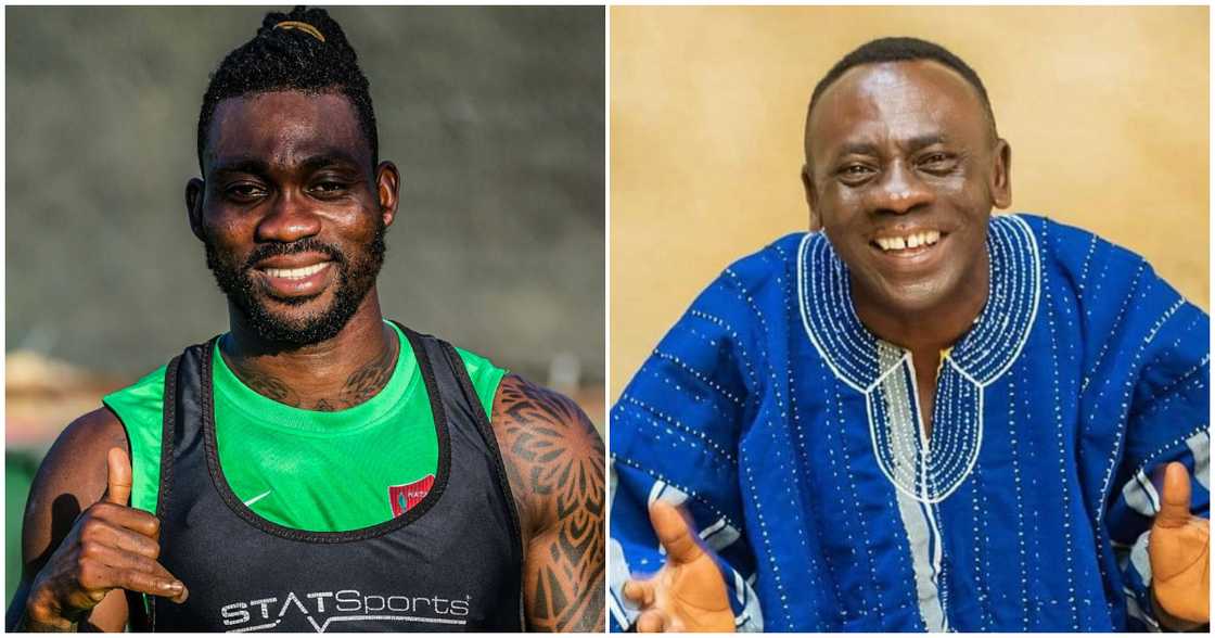 Christian Atsu (left) and Akrobeto (left) in photos. Christian Atsu (left) and Akrobeto (left) in photos.