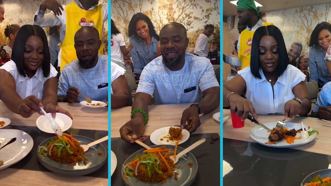 Jackie Appiah, Kwame Oboadie, Fancy restaurant, Movies, Ghanaian movies, Ghanaian foods Jackie Appiah, Kwame Oboadie, Fancy restaurant, Movies, Ghanaian movies, Ghanaian foods