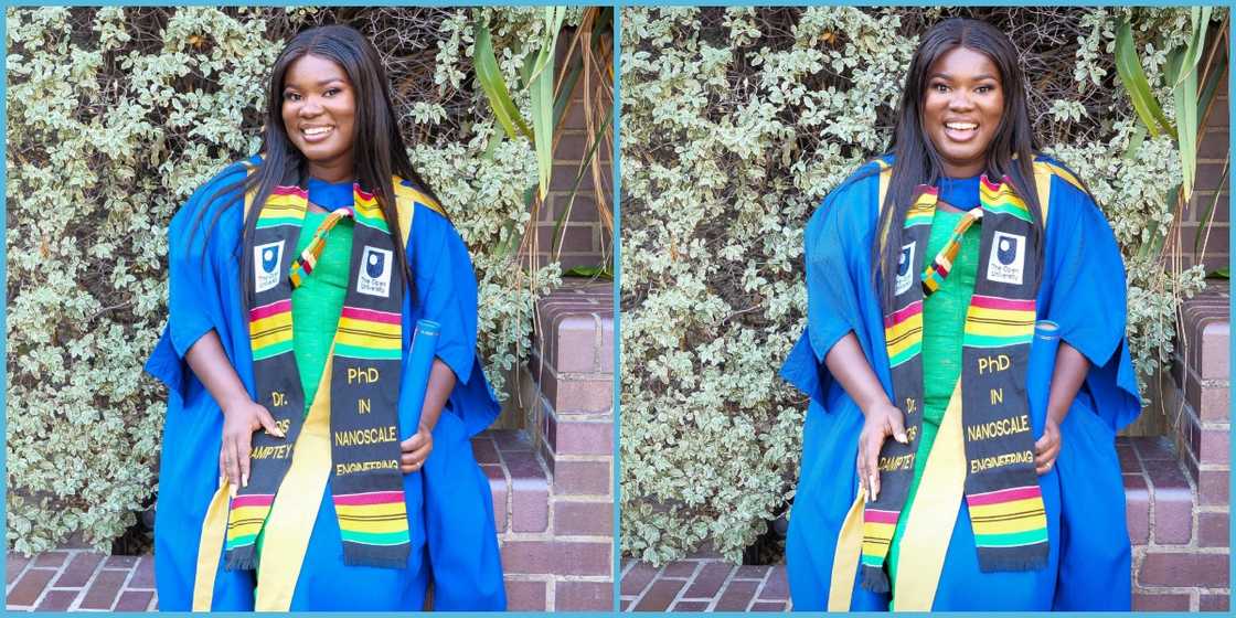 Ghanaian student graduates at top PhD student from the Open University in UK. Ghanaian student graduates at top PhD student from the Open University in UK.