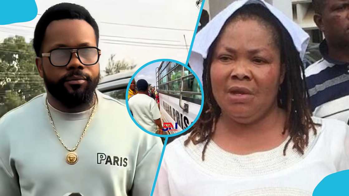 Nana Agradaa, Angel Asiamah, Amasaman High Court, prison bus, Ghana news, televangelist, fraud conviction, sad video, social media reaction, court appeal Nana Agradaa, Angel Asiamah, Amasaman High Court, prison bus, Ghana news, televangelist, fraud conviction, sad video, social media reaction, court appeal