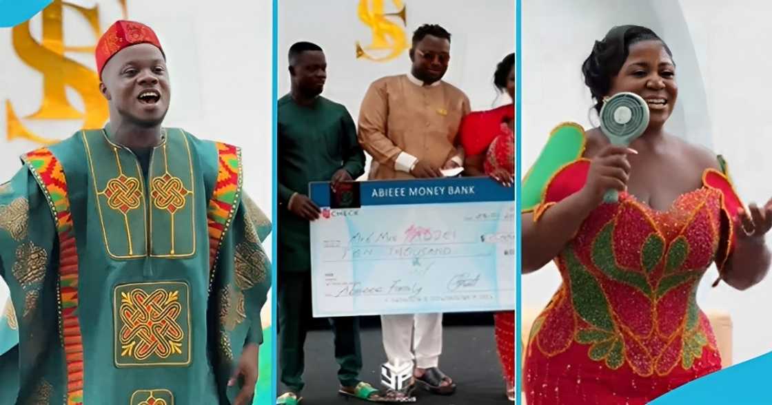 Ghanaian couple, brothers-in-law, wedding day, marriage ceremony, cash gift Ghanaian couple, brothers-in-law, wedding day, marriage ceremony, cash gift