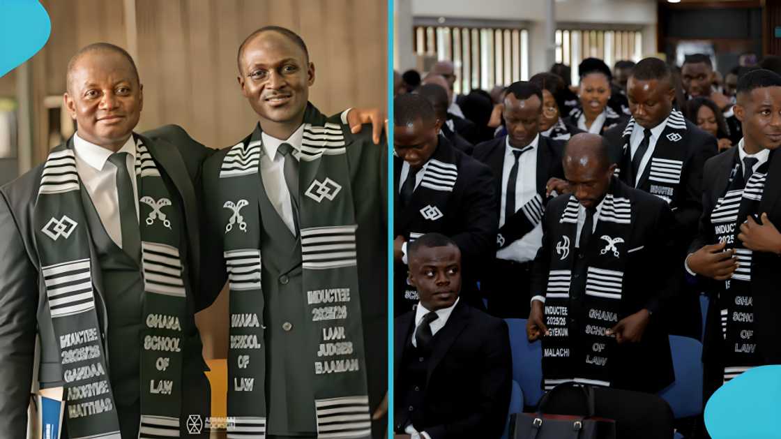 Judges Baaman Laar', graduates, Ghana School of Law, Saahene Osei Law School, Despite's children, Ghana School of Law induction ceremony Judges Baaman Laar', graduates, Ghana School of Law, Saahene Osei Law School, Despite's children, Ghana School of Law induction ceremony