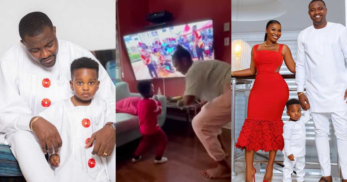 John Dumelo's Son Learns How To Dance Borborbor In Canada John Dumelo's Son Learns How To Dance Borborbor In Canada