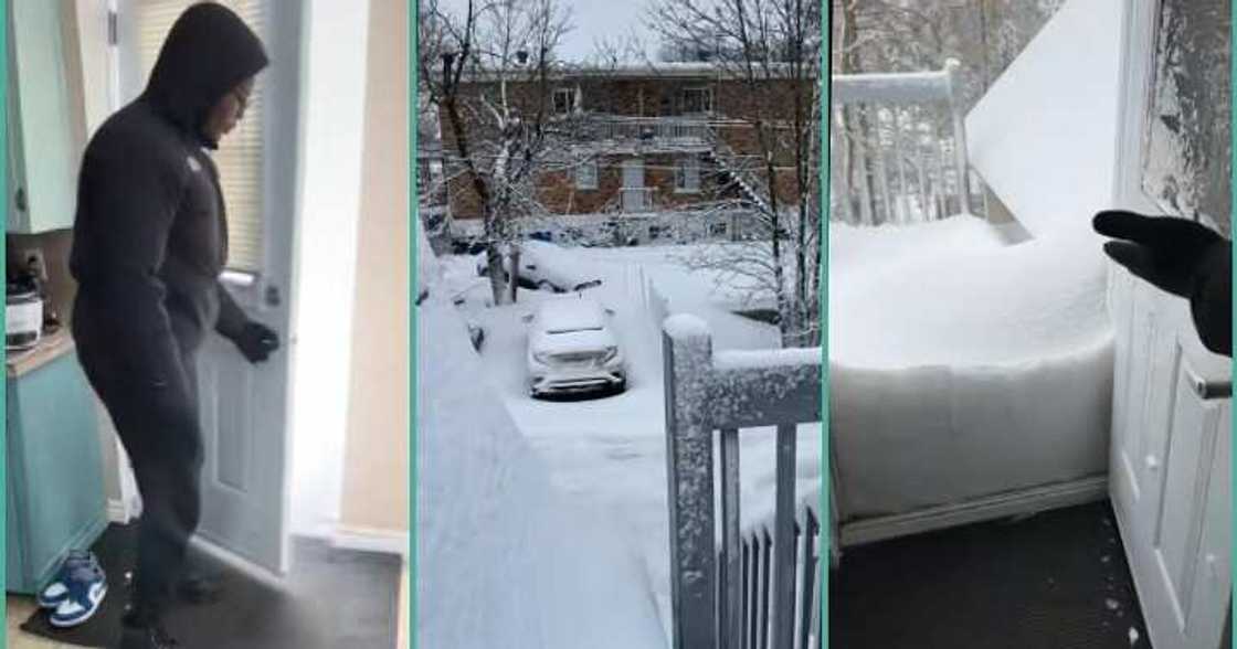 Video of snow-filled compound in Canada trends online