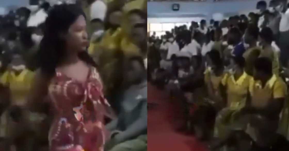 SHS Girl Modelling in Heels at her School's Fashion Show Falls in Video; Other Students Scream