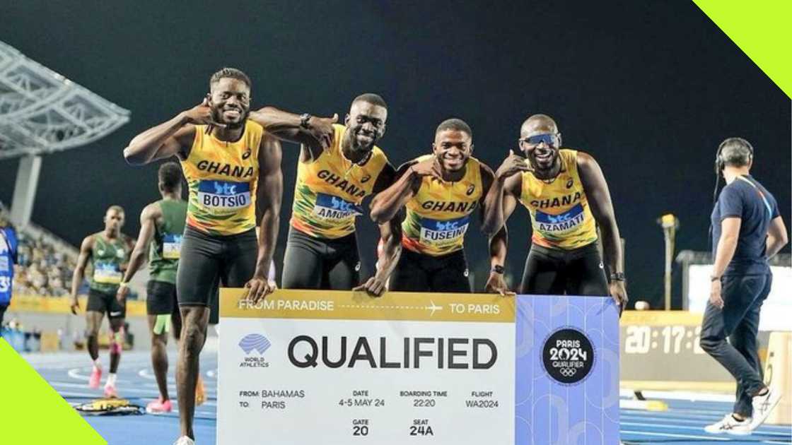 Ghana's Relay Team in the Bahamas. Ghana's Relay Team in the Bahamas.