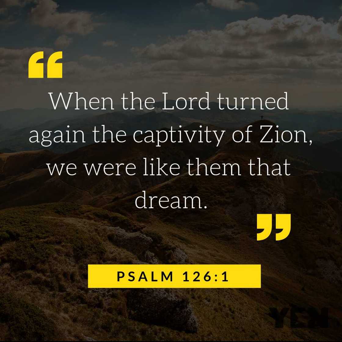 When the Lord turned the captivity of Zion