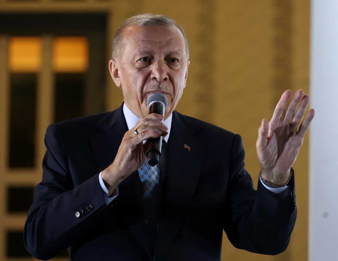 Erdogan, 69, attempted to sound conciliatory in a victory speech to thousands of jubilant supporters Erdogan, 69, attempted to sound conciliatory in a victory speech to thousands of jubilant supporters