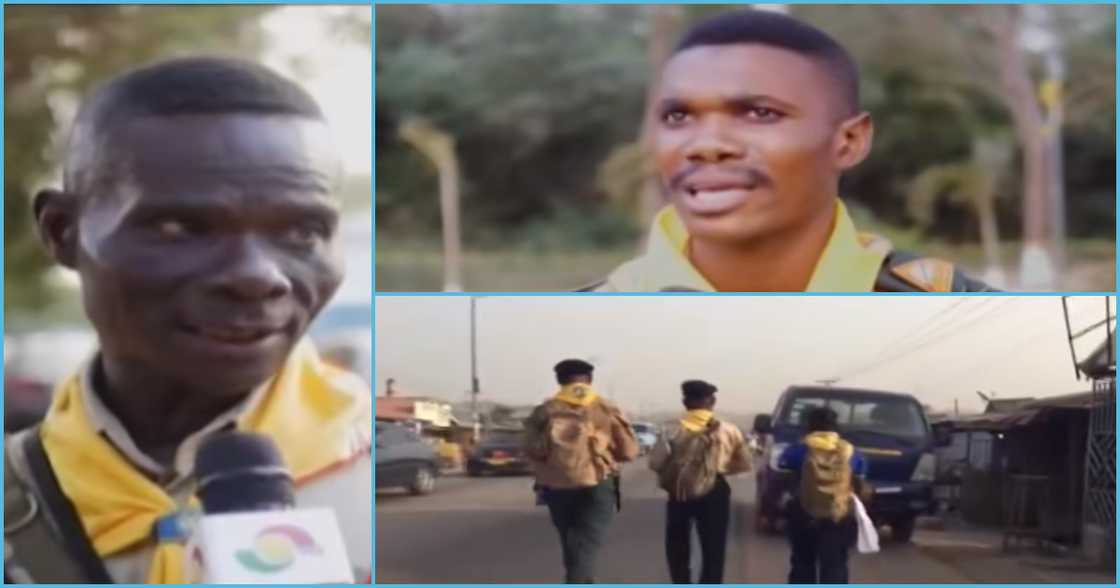 Photo of the three Ghanaian hikers