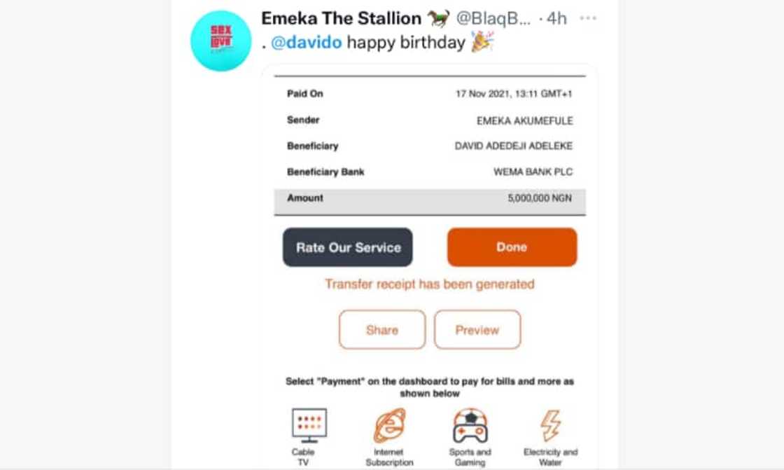 Femi Otedola, Obi Cubana, 28 Other Prominent Nigerians Who Gifted Davido at Least N1 Million for 29th Birthday Femi Otedola, Obi Cubana, 28 Other Prominent Nigerians Who Gifted Davido at Least N1 Million for 29th Birthday