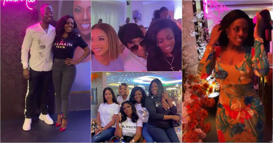 Nana Aba Anamoah Holds Birthday Party With Stonebwoy, Joselyn Dumas, Sandra Ankobiah, Serwaa, Others (Videos)