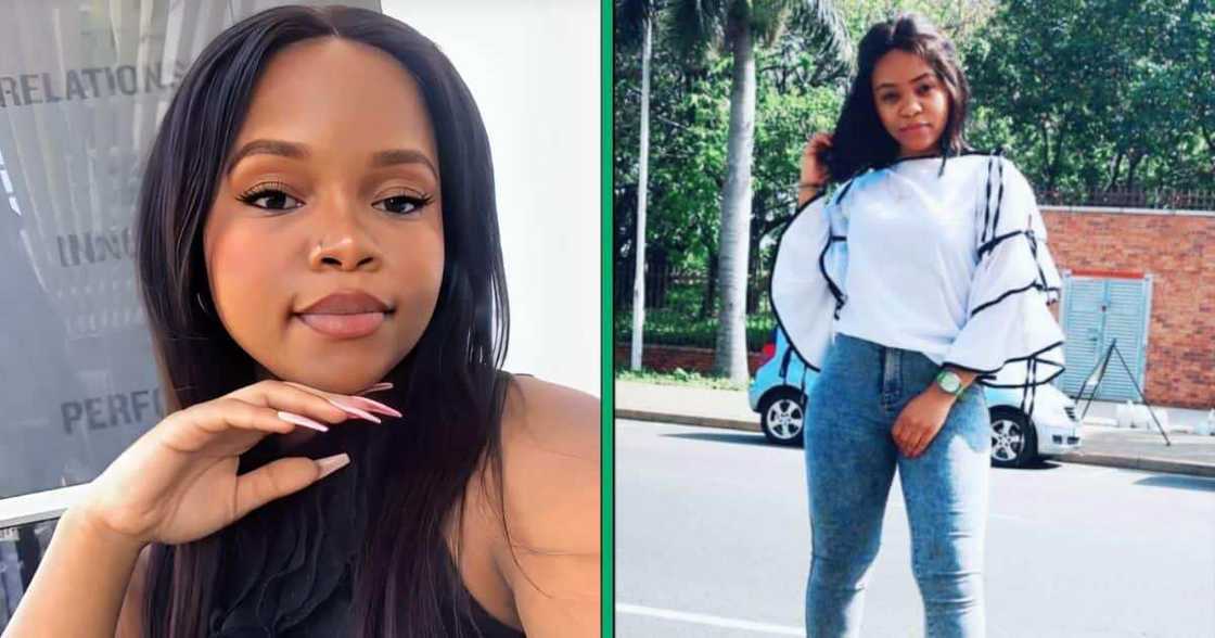 Woman thanks mom Woman thanks mom