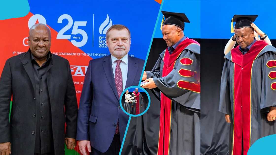 John Mahama, Mahama honorary doctorate, RUDN University, Patrice Lumumba university, Russia-Africa Summit, Mahama Russia visit John Mahama, Mahama honorary doctorate, RUDN University, Patrice Lumumba university, Russia-Africa Summit, Mahama Russia visit