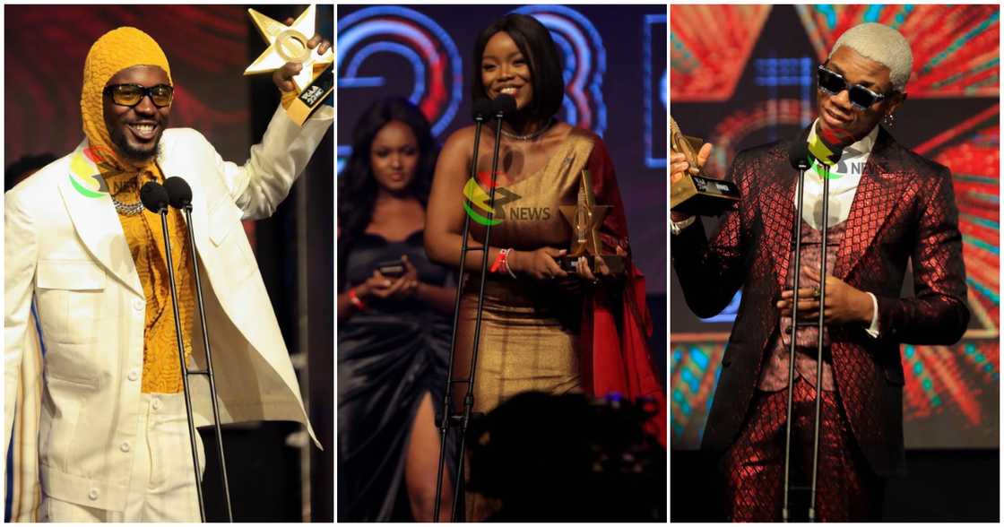 Black Sherif, Gyakie, KIDI at VGMA23 Black Sherif, Gyakie, KIDI at VGMA23