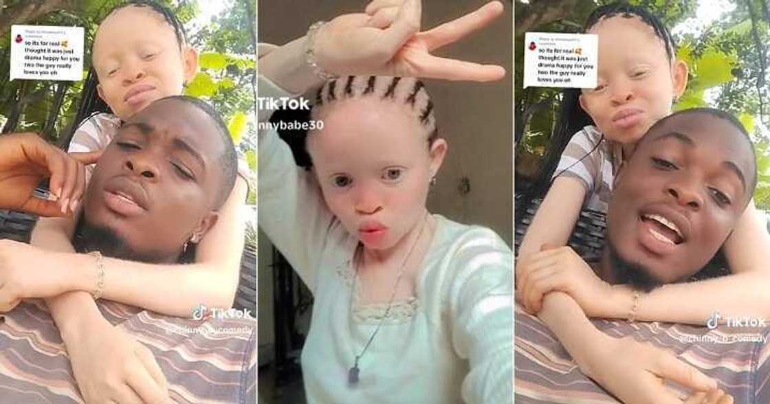 Albino lady finds love after years of searching