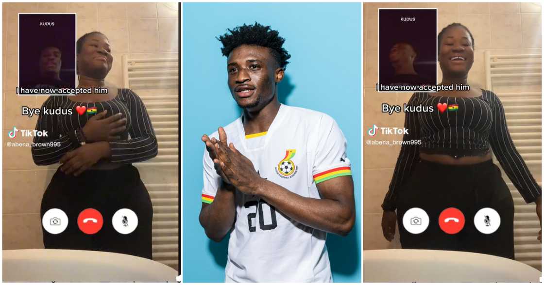 Mohammed Kudus and GH Lady Mohammed Kudus and GH Lady