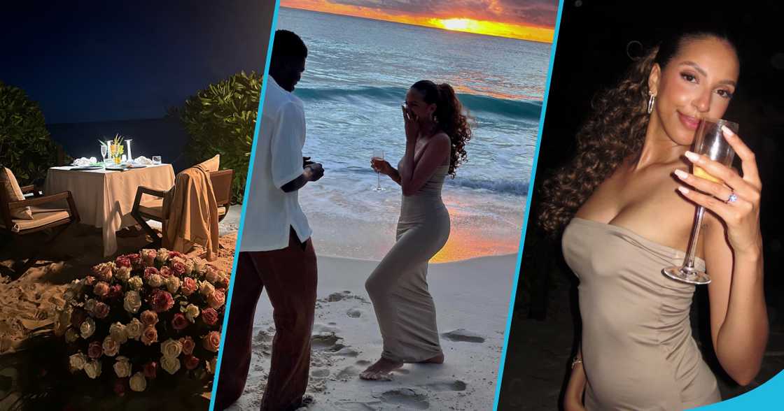 Partey Proposes to his baby mama Janine Mackson Partey Proposes to his baby mama Janine Mackson