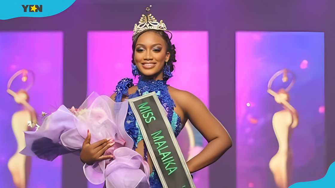 Lady Nana Yaa Nsarko poses after winning