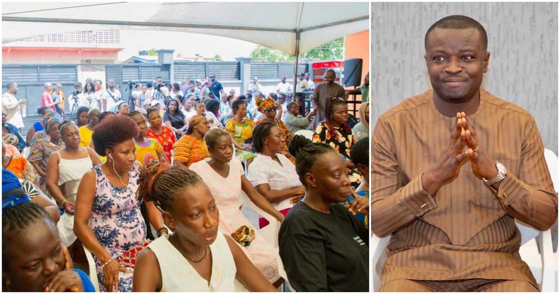 Jefferson Sackey gives soft loans to NPP women in Ablemuma Central. Jefferson Sackey gives soft loans to NPP women in Ablemuma Central.